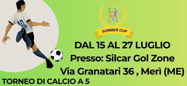 Merì: Il 30 luglio la finale della “Summer Cup 2025”