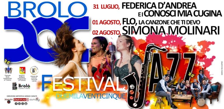 Tutto pronto per il Brolo Doc Jazz Festival. Si parte domani con “Conosci Mia Cugina?” – VIDEO