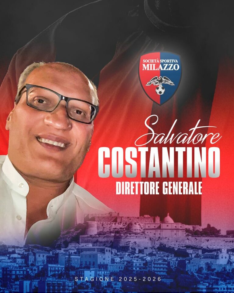 La SS Milazzo prende forma, le parole del nuovo Direttore Generale Salvatore Costantino