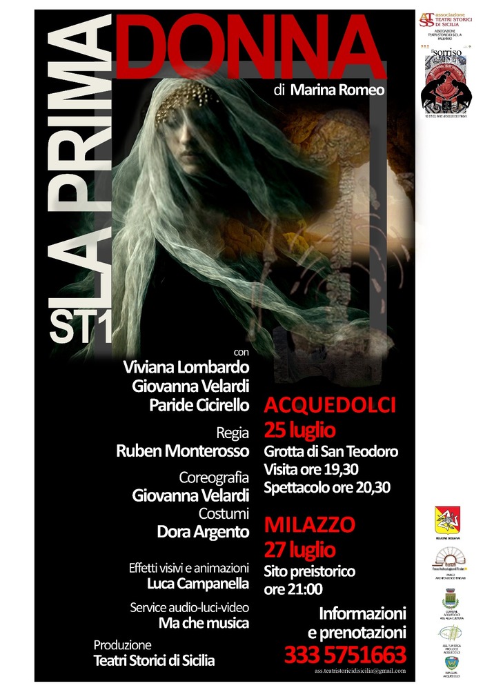 In scena il 25 luglio alla Grotta di San Teodoro “ST1 – La Prima Donna” di Marina Romeo, opera dedicata alla principessa Thea