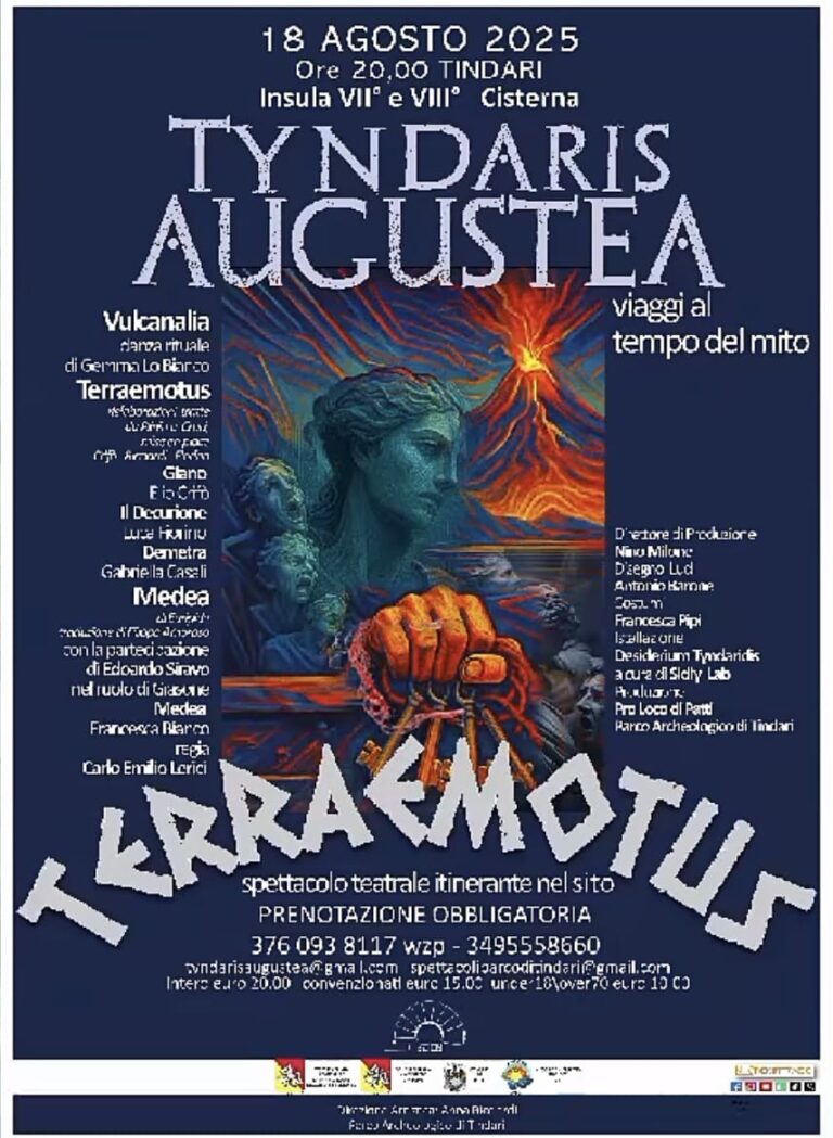 Tutto pronto per Tyndaris Augustea: appuntamento il 18 agosto al Teatro Greco di Tindari