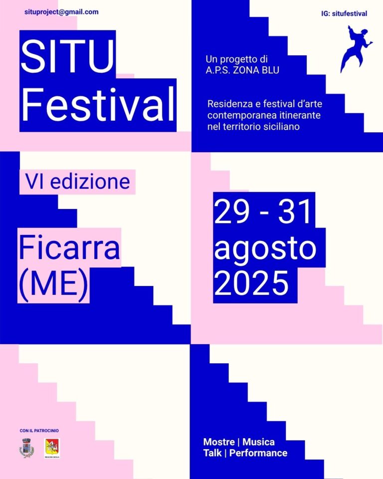 Ficarra – Dal 29 al 31 agosto la VI edizione del SITU Festival