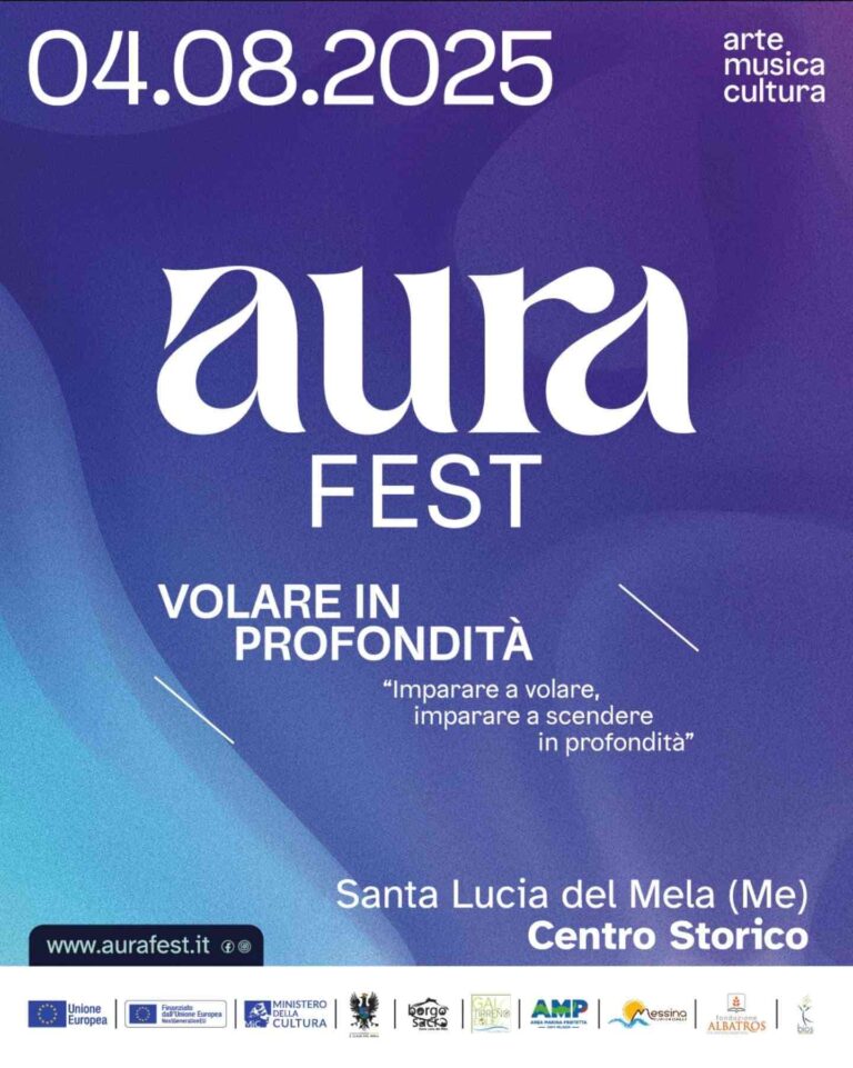 Santa Lucia del Mela: AURA FEST 2025, “VOLARE IN PROFONDITÀ – Imparare a volare, imparare a scendere in profondità