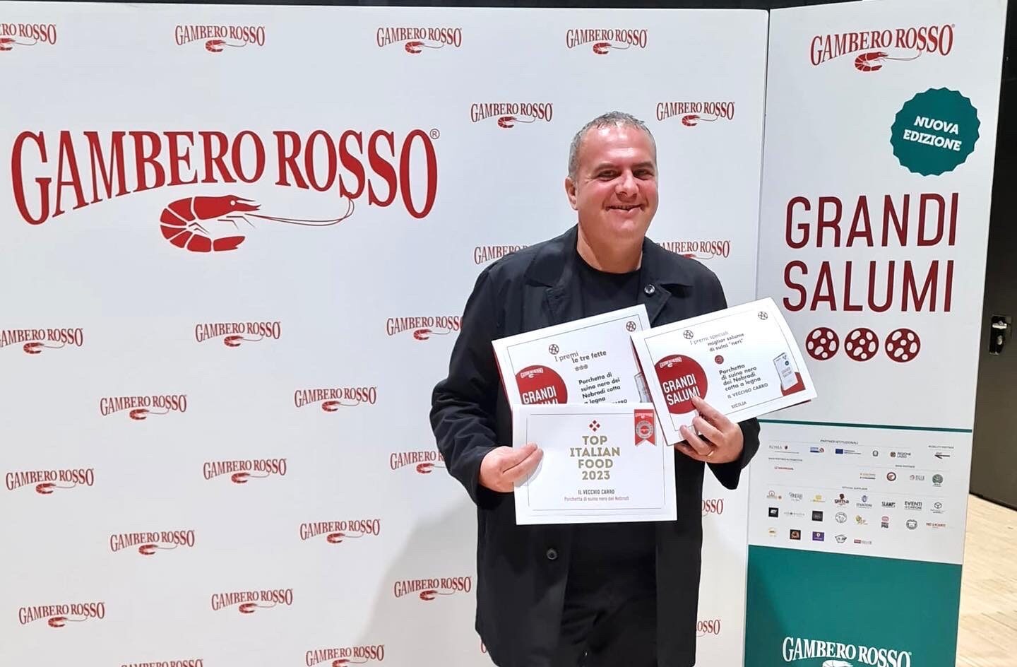 Giuseppe Oriti alla premiazione del Gambero Rosso