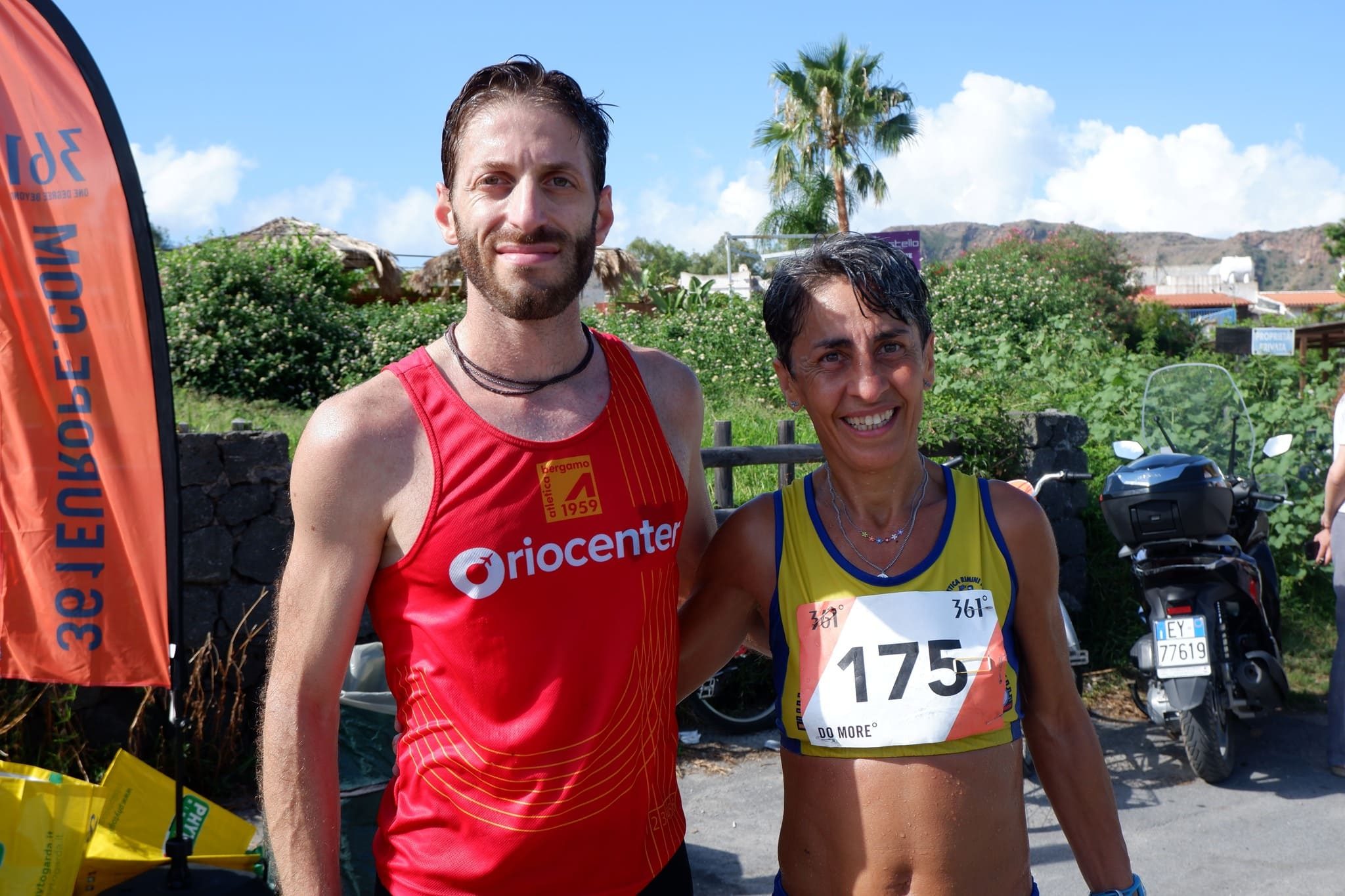 I vincitori della prima tappa Antonino Lollo e Ana Nanu (1)