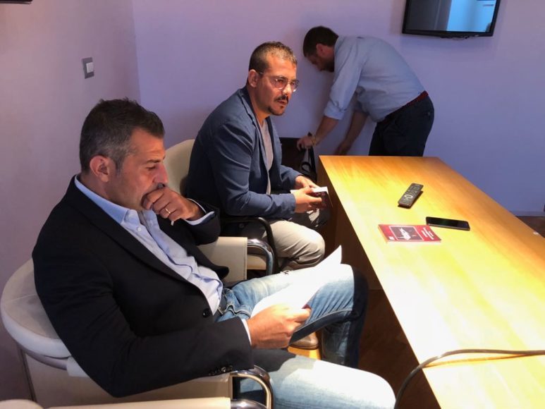 Il sindaco Michele Lemmo e l'assessore Monforte