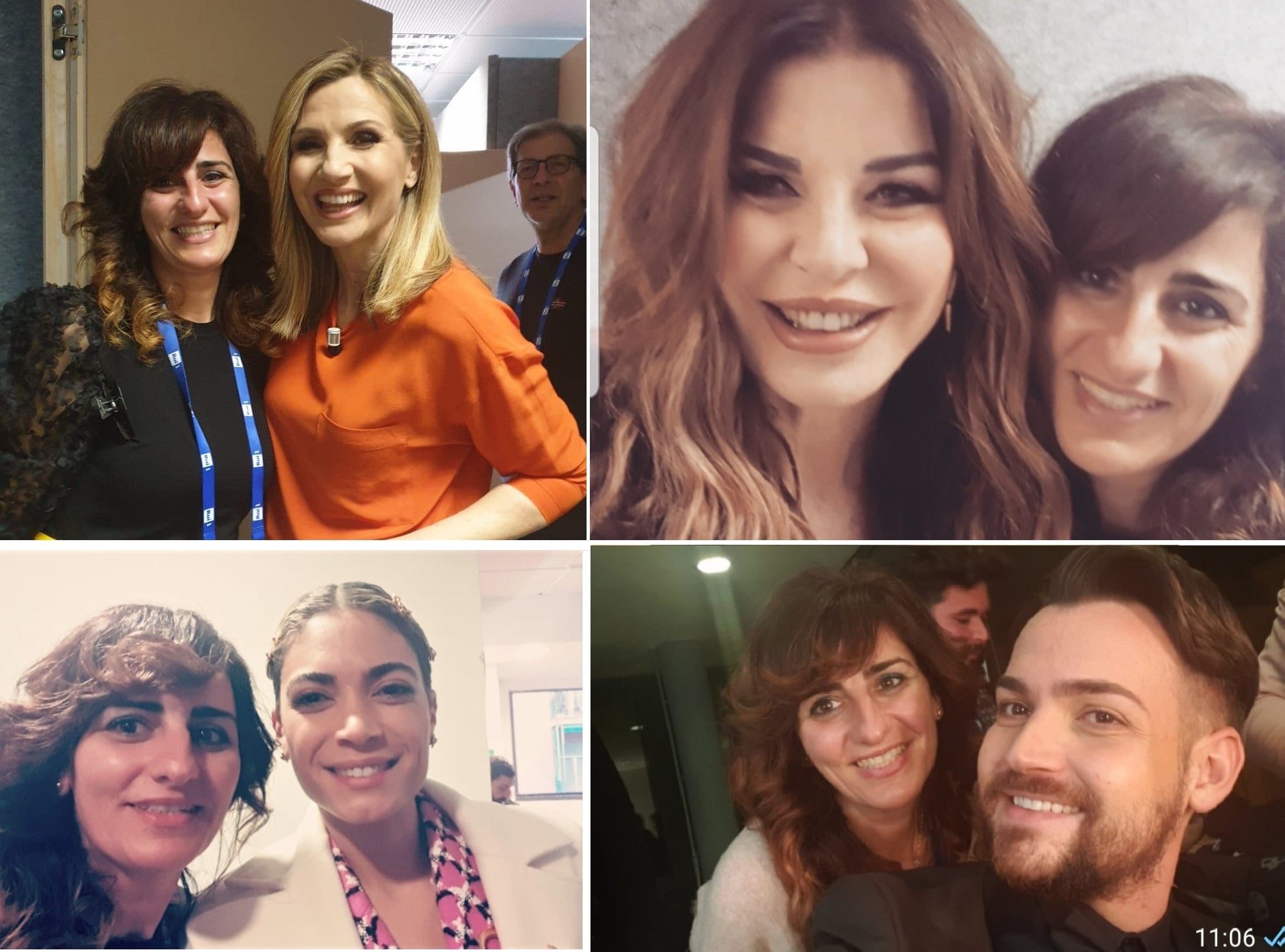 Nancy con Lorella Cuccarini, Alba Parietti, Elodie e Valerio Scanu