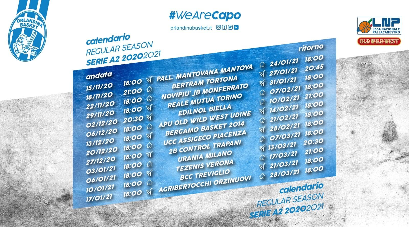 calendario orlandina