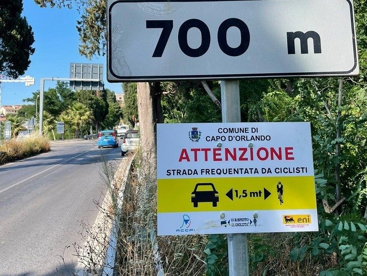 cartelli salva ciclisti