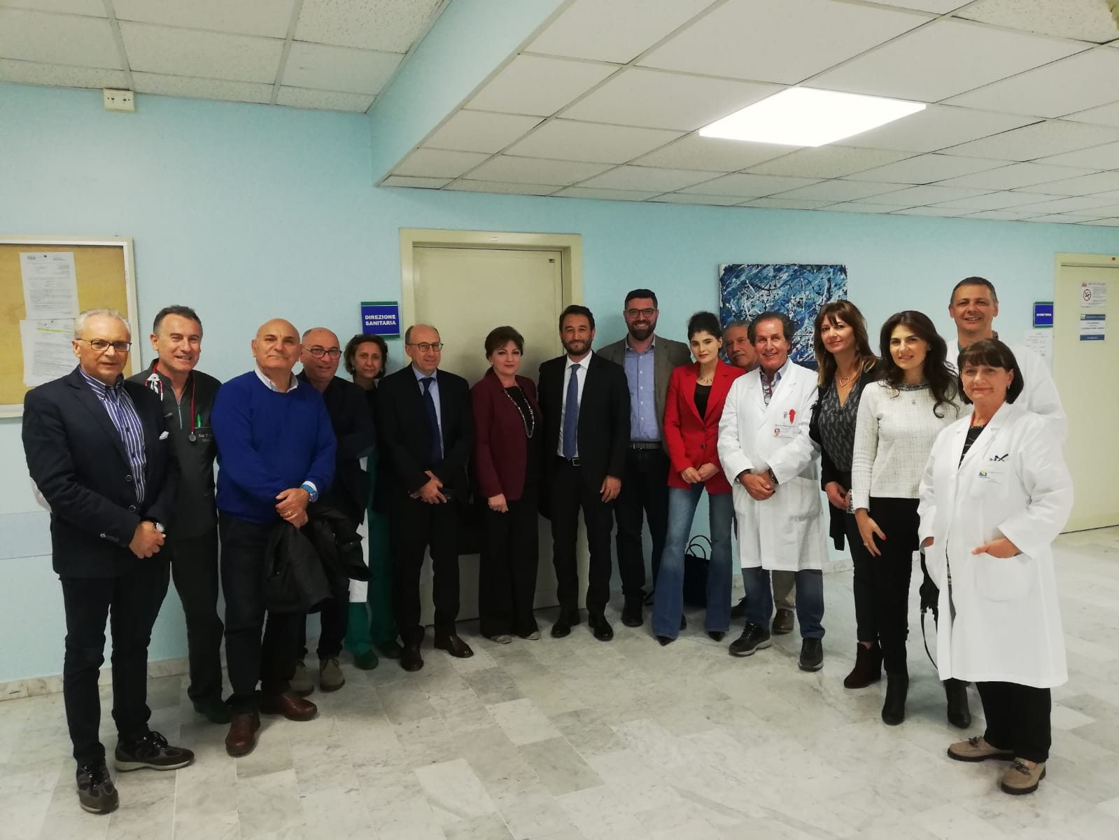 Cancelleri in visita all'ospedale di Sant'Agata di Militello